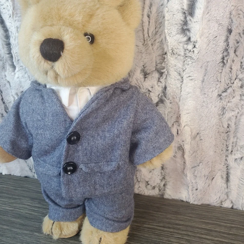 Dakin‎ 1985 Jointed Bear Plush Stuffed Animal Business Dress Suit 13